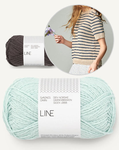 Marian Shirt | lässige Streifen aus Line von Sandnes Garn