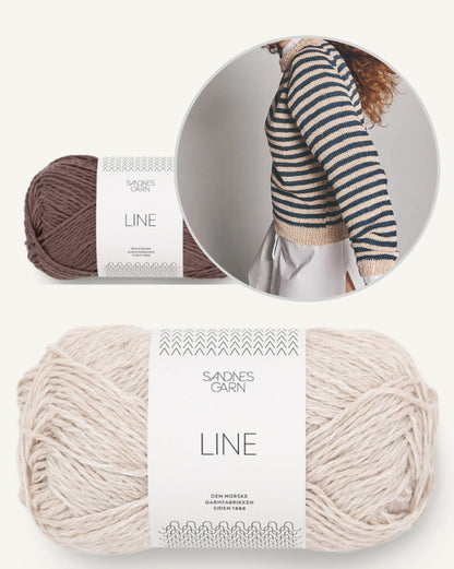 Marina Pullover | sommerliche Streifen aus Line von Sandnes Garn mit Gratisanleitung