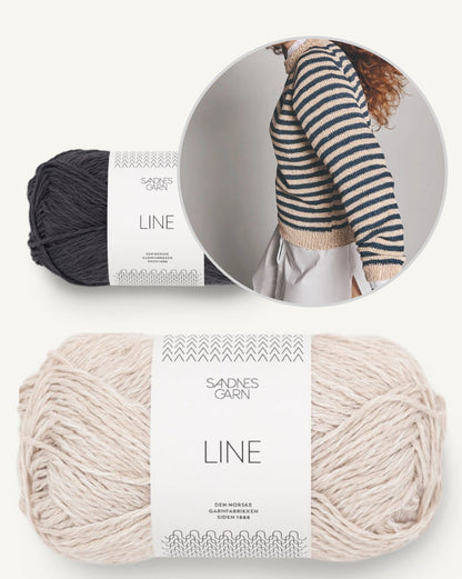 Marina Pullover | sommerliche Streifen aus Line von Sandnes Garn mit Gratisanleitung