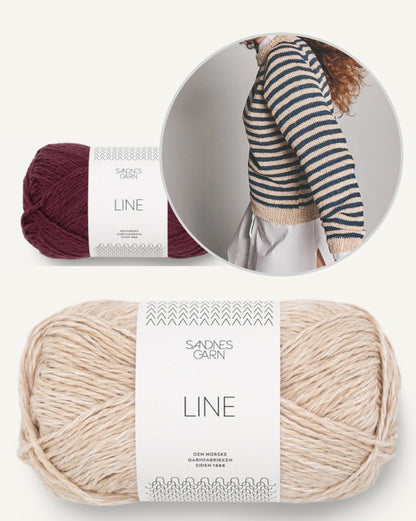 Marina Pullover | sommerliche Streifen aus Line von Sandnes Garn mit Gratisanleitung