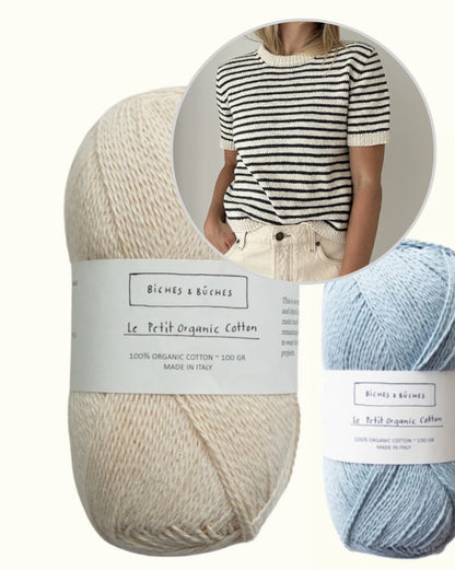Maritime Tee | sommerliche Streifen aus Le Petit Organic Cotton von Biches & Bûches
