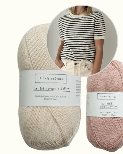 Maritime Tee | sommerliche Streifen aus Le Petit Organic Cotton von Biches & Bûches