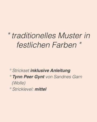 Marius Damegenser - dreifarbig | klassischer Look aus Tynn Peer Gynt von Sandnes Garn
