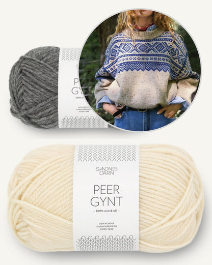 Marius Women’s Sweater | Fantastically Beautiful Norwegian Sweater with Peer Gynt by Sandnes Garn