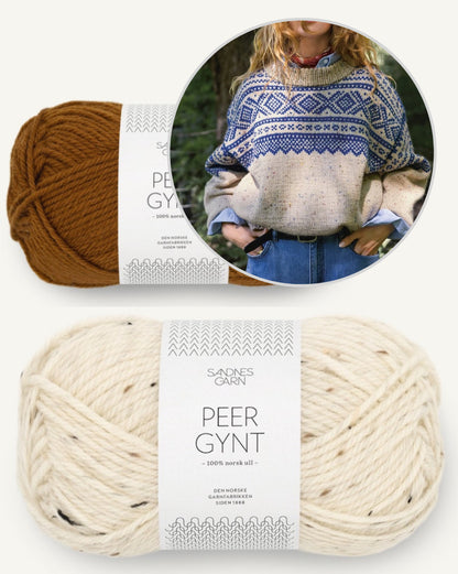 Marius Women’s Sweater | Fantastically Beautiful Norwegian Sweater with Peer Gynt by Sandnes Garn