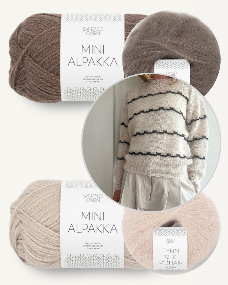 Mascara Sweater mit Mini Alpakka und Tynn Silk Mohair von Sandnes Garn 7