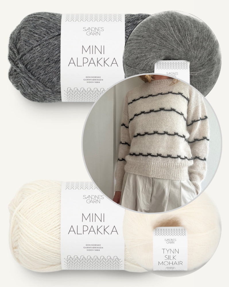 Mascara Sweater mit Mini Alpakka und Tynn Silk Mohair von Sandnes Garn 6
