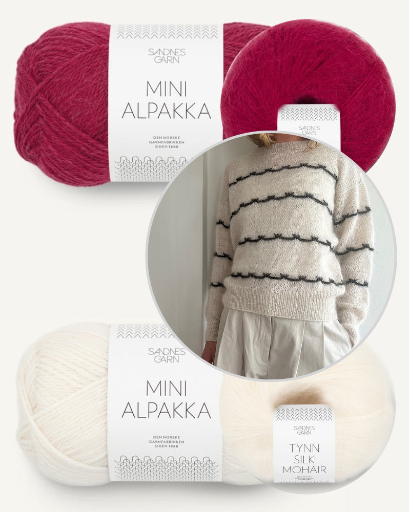 Mascara Sweater mit Mini Alpakka und Tynn Silk Mohair von Sandnes Garn 8