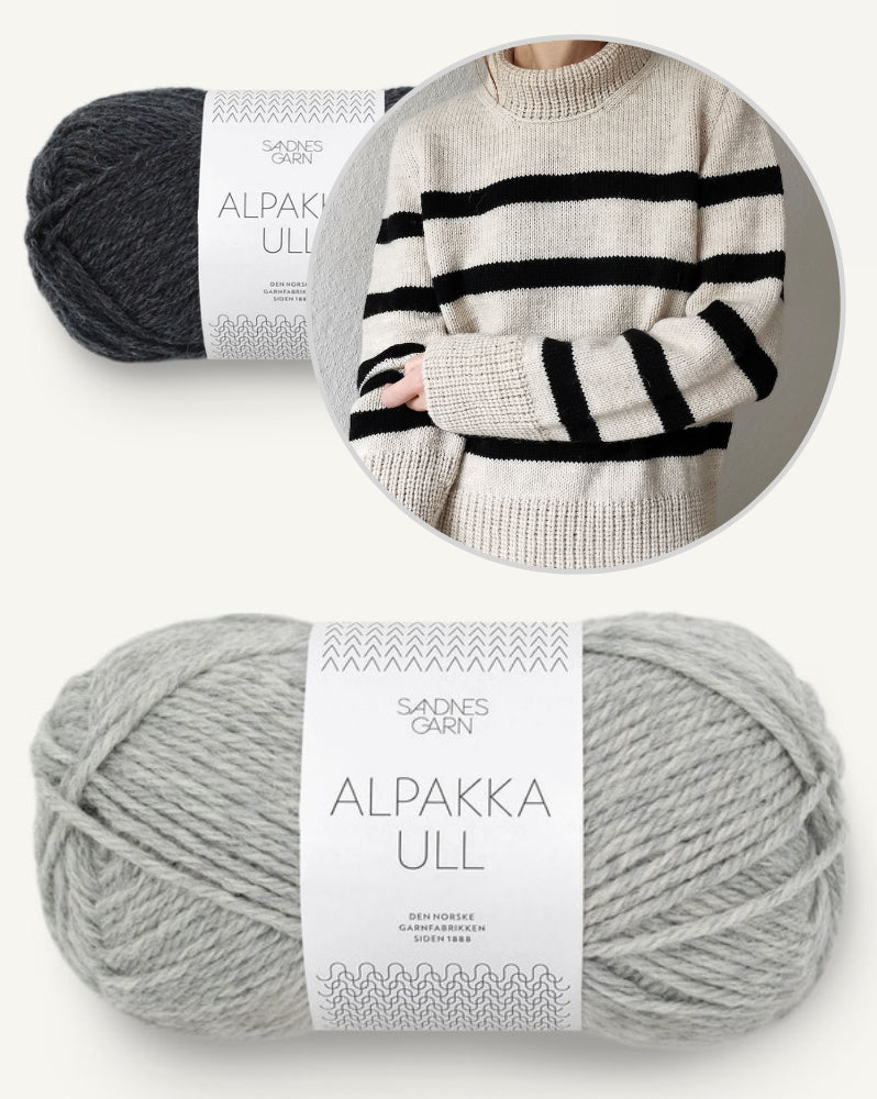 Maxime Sweater von Paula-m mit Alpakka Ull von Sandnes Garn 10