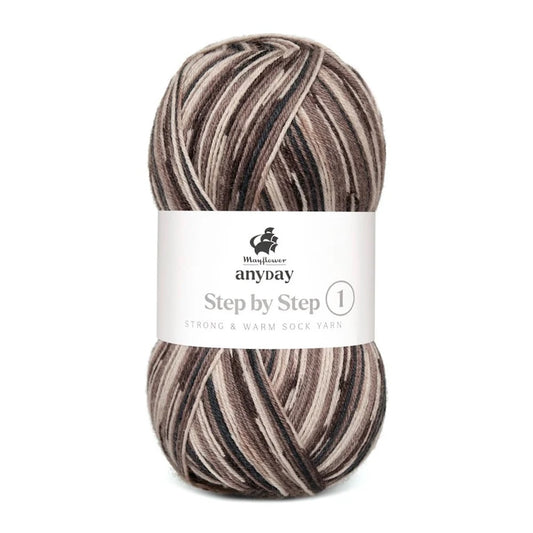 Anyday Step by Step 1 | Socken mit zurückhaltendem Farbmuster