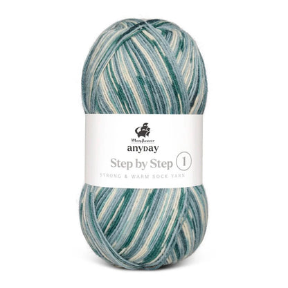 Anyday Step by Step 1 | Socken mit zurückhaltendem Farbmuster