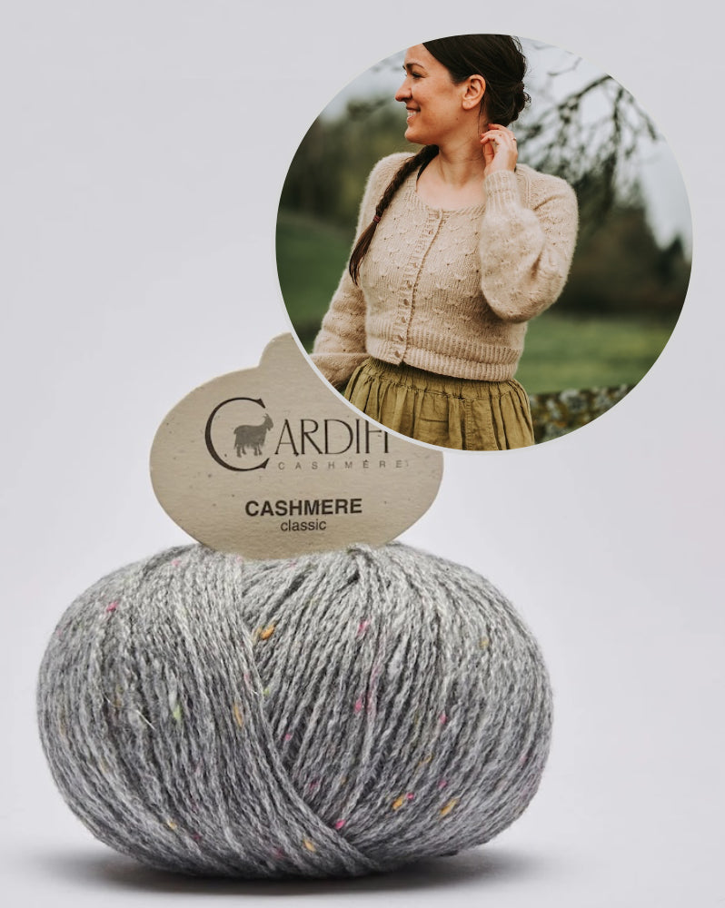 Meadowflower Cardigan von Kleinigkeitenliebe mit Classic Cashmere von Cardiff 12