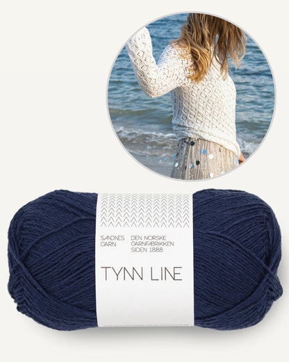 Meeresbrise Pullover | perfekt für den Urlaub aus Tynn Line von Sandnes Garn