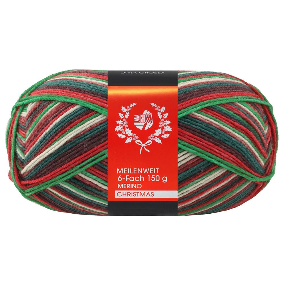 Meilenweit 6-fach Christmas | festlich schimmernd, wollig warm