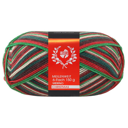 Meilenweit 6-fach Christmas | festlich schimmernd, wollig warm