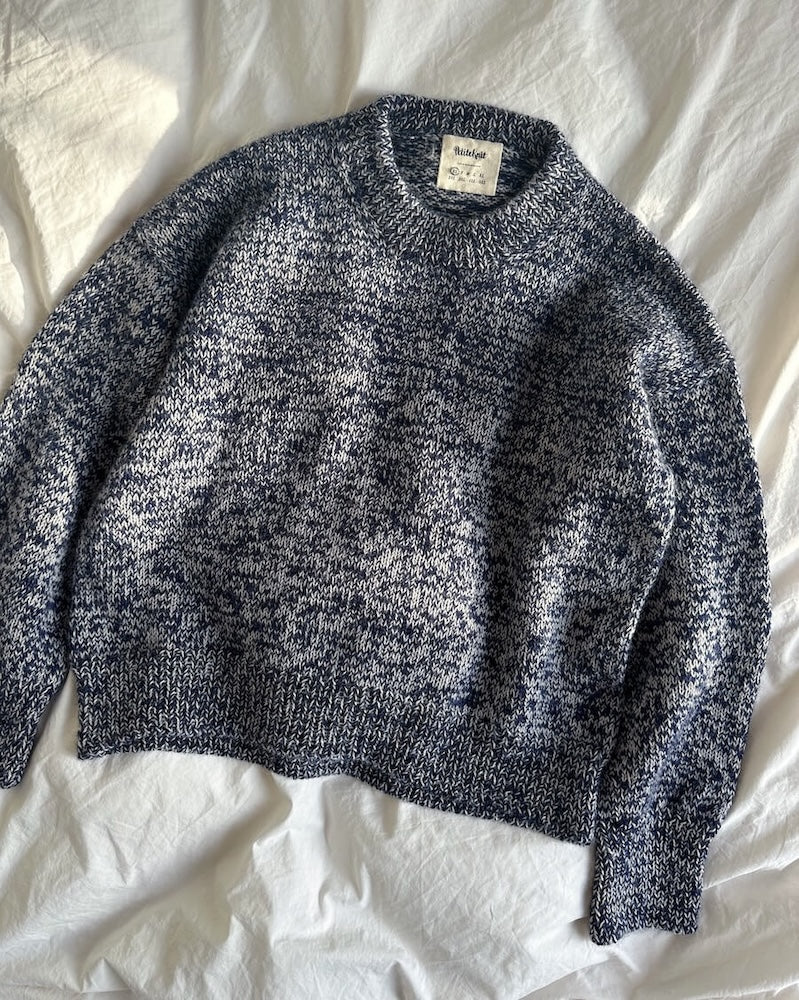 PetiteKnit, Melange Sweater, Tynn Peer Gynt, Farbe: marine 4