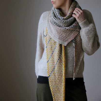 Blinding Lights Scarf | Textured pattern with balayage and mohair bliss by Pascuali 