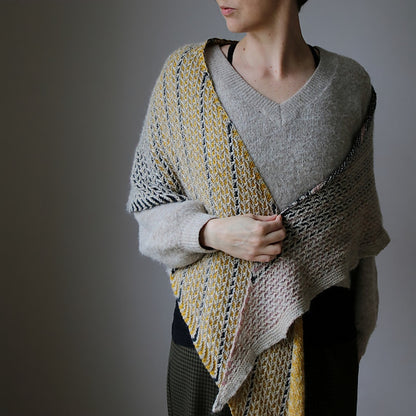 Blinding Lights Scarf | Textured pattern with balayage and mohair bliss by Pascuali 