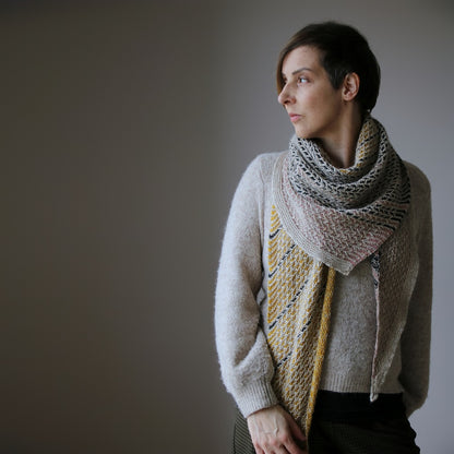Blinding Lights Scarf | Textured pattern with balayage and mohair bliss by Pascuali 