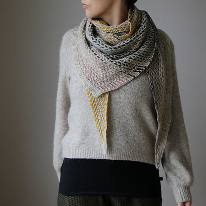 Blinding Lights Scarf | Textured pattern with balayage and mohair bliss by Pascuali 