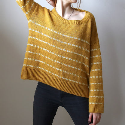Sticky Sweet Sweater | lässige Streifen mit Sayama und Mohair Bliss von Pascuali