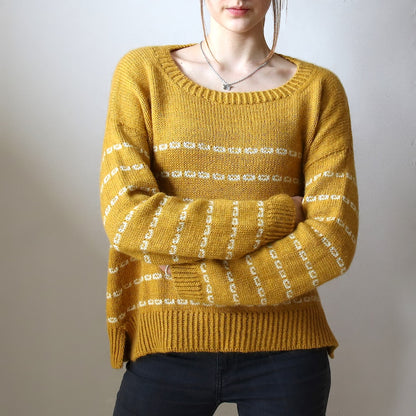 Sticky Sweet Sweater | lässige Streifen mit Sayama und Mohair Bliss von Pascuali
