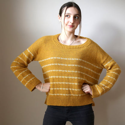 Sticky Sweet Sweater | lässige Streifen mit Sayama und Mohair Bliss von Pascuali