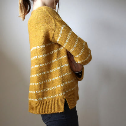 Sticky Sweet Sweater | lässige Streifen mit Sayama und Mohair Bliss von Pascuali