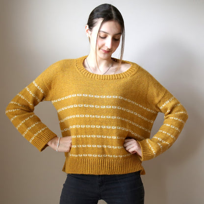 Sticky Sweet Sweater | lässige Streifen mit Sayama und Mohair Bliss von Pascuali