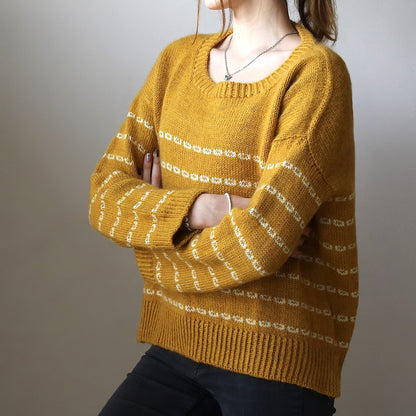 Sticky Sweet Sweater | lässige Streifen mit Sayama und Mohair Bliss von Pascuali