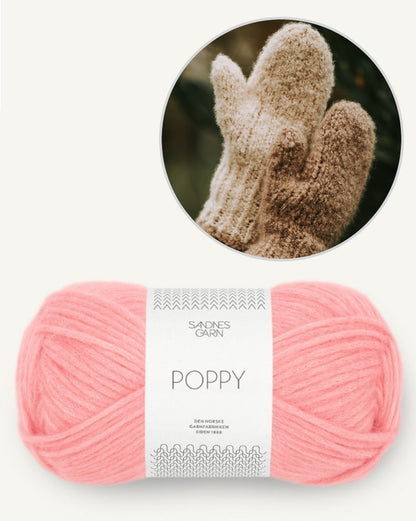 Mellow Mittens | with free pattern, beautiful mittens with Poppy from Sandnes Garn 