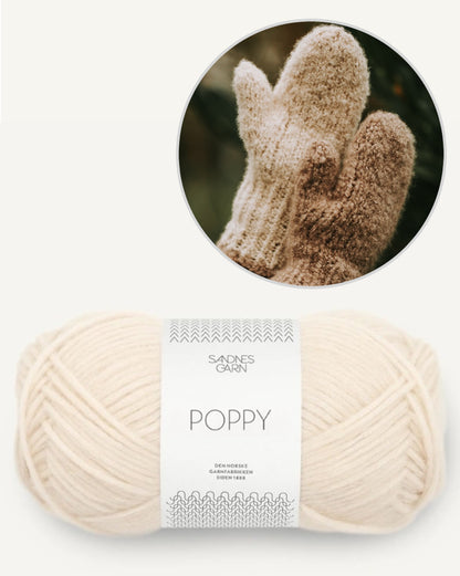 Mellow Mittens | with free pattern, beautiful mittens with Poppy from Sandnes Garn 
