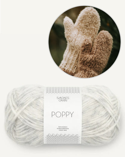 Mellow Mittens | with free pattern, beautiful mittens with Poppy from Sandnes Garn 