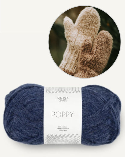 Mellow Mittens | with free pattern, beautiful mittens with Poppy from Sandnes Garn 