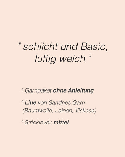 Mellow Mood Top | Basic Shirt, luftig weich aus Line von Sandnes Garn