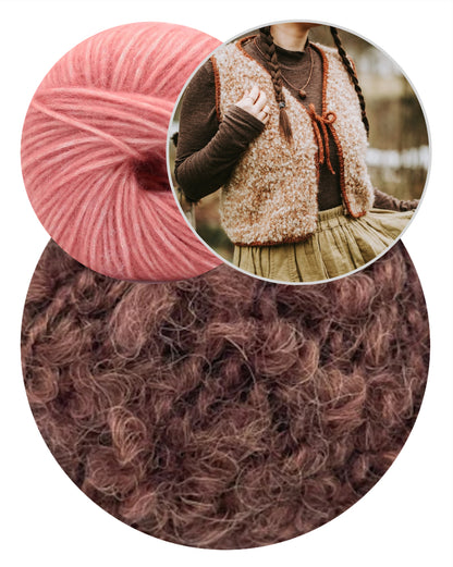 Mellow Vest Chunky | verspielter Lagen Look aus Teddy Dear und Brisa