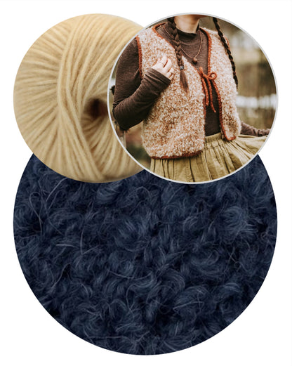 Mellow Vest Chunky | verspielter Lagen Look aus Teddy Dear und Brisa