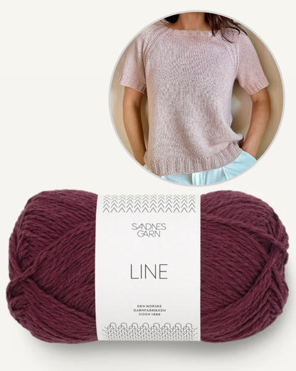 Mellow Mood Top | Basic Shirt, luftig weich aus Line von Sandnes Garn