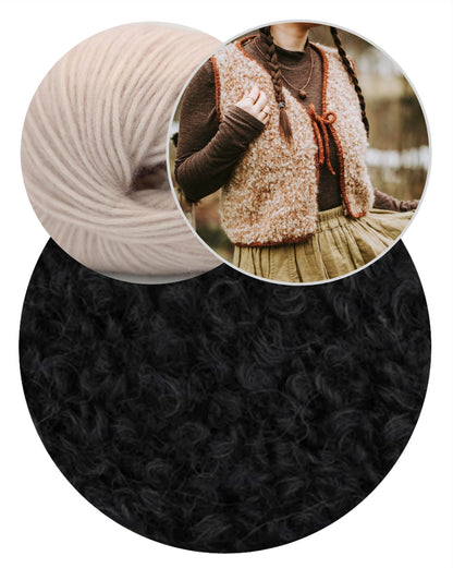 Mellow Vest Chunky | verspielter Lagen Look aus Teddy Dear und Brisa