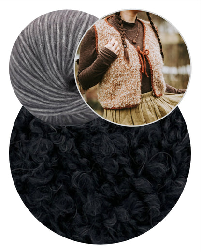 Mellow Vest Chunky | verspielter Lagen Look aus Teddy Dear und Brisa