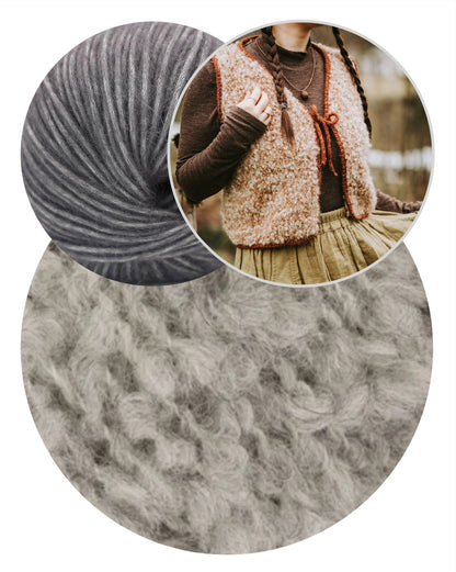 Mellow Vest Chunky | verspielter Lagen Look aus Teddy Dear und Brisa