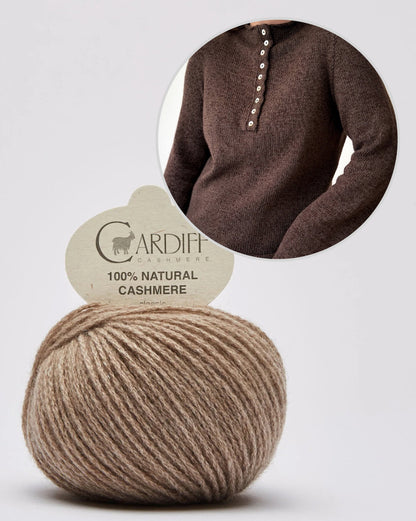 Blusa Mia | straordinariamente morbida, in cashmere classico di Cardiff
