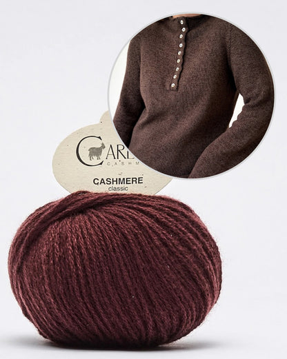 Blusa Mia | straordinariamente morbida, in cashmere classico di Cardiff
