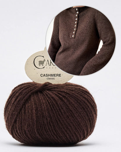 Blusa Mia | straordinariamente morbida, in cashmere classico di Cardiff