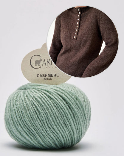 Blusa Mia | straordinariamente morbida, in cashmere classico di Cardiff