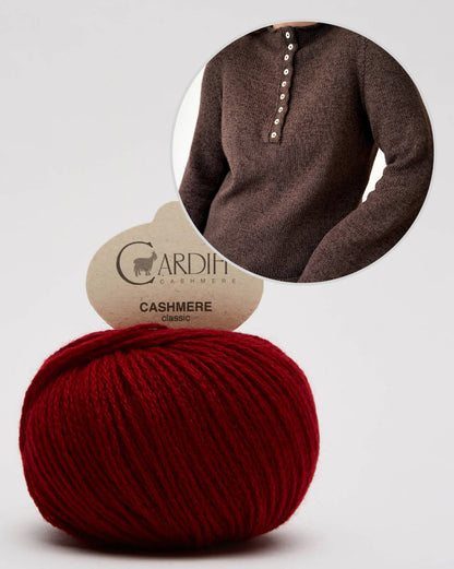 Blusa Mia | straordinariamente morbida, in cashmere classico di Cardiff