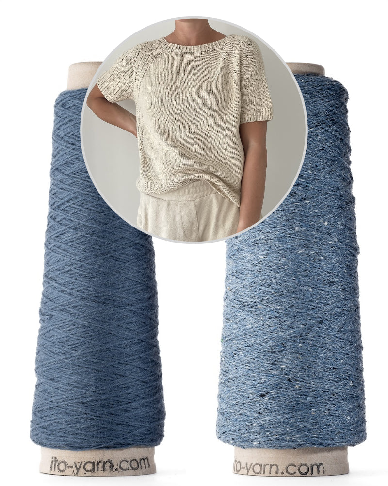 Mia Summer Tee von Coco Amour Knitwear mit Kosho und Kinu von ITO Yarn 7