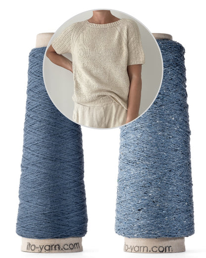 Mia Summer Tee von Coco Amour Knitwear mit Kosho und Kinu von ITO Yarn 7