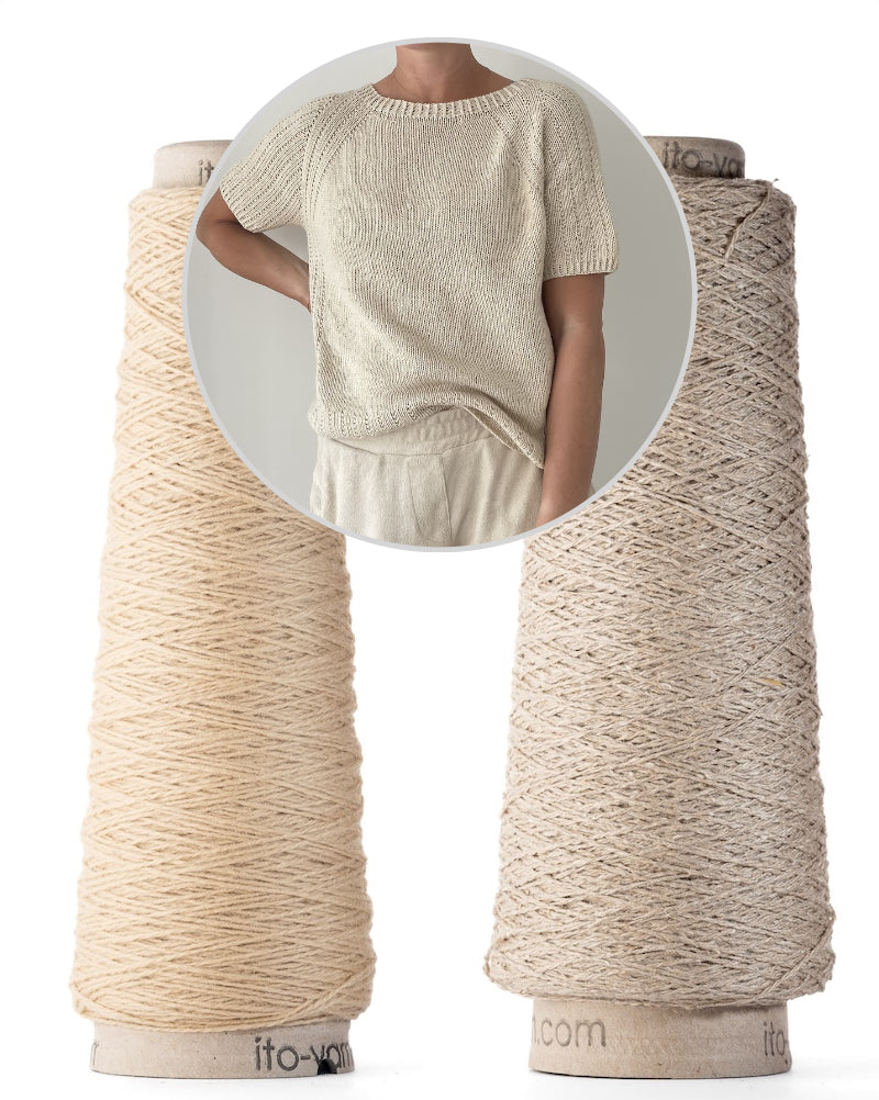 Mia Summer Tee von Coco Amour Knitwear mit Kosho und Kinu von ITO Yarn 6
