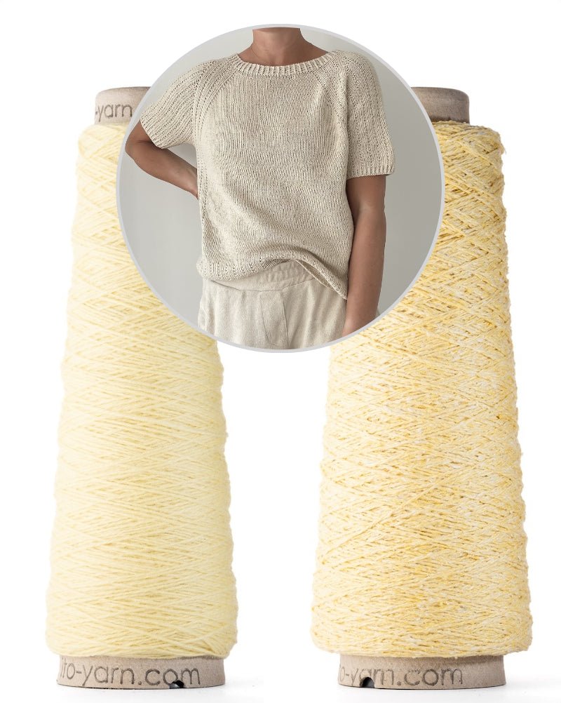 Mia Summer Tee von Coco Amour Knitwear mit Kosho und Kinu von ITO Yarn 10